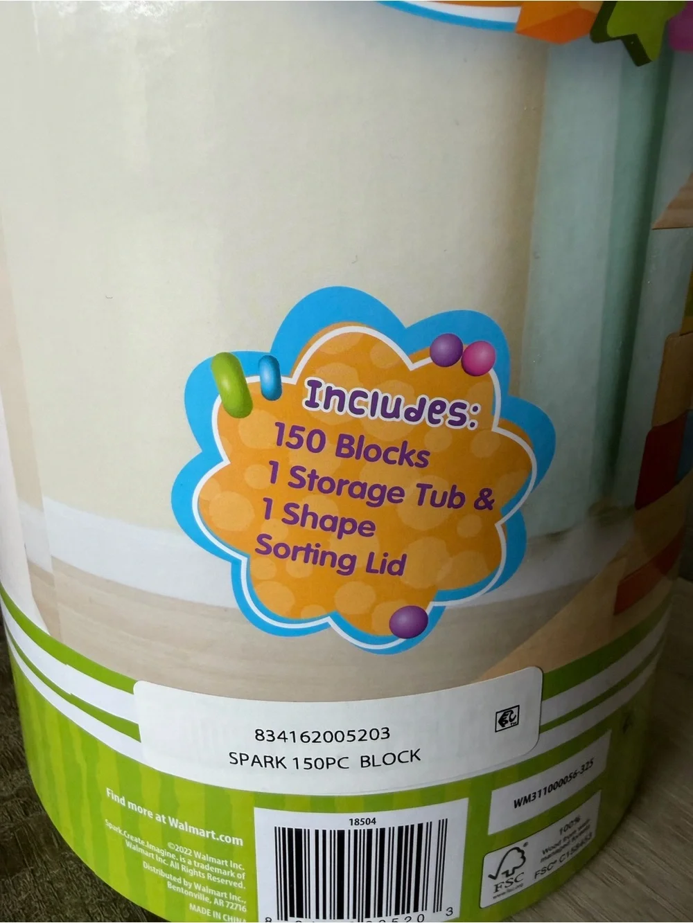 Wooden Blocks Set (152 Pieces)